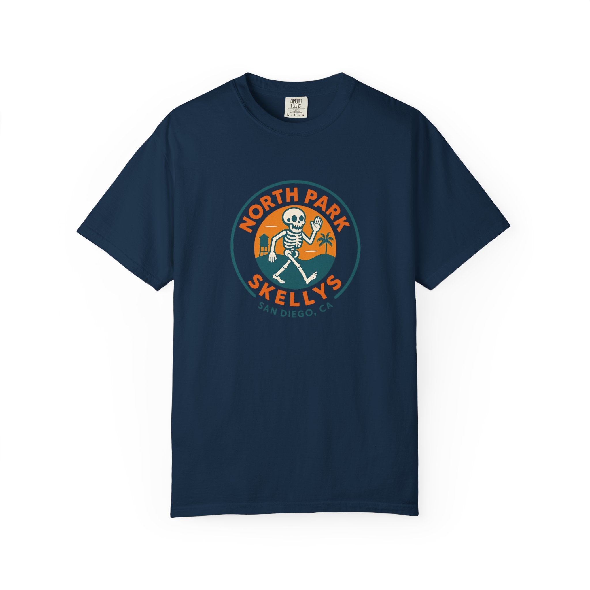 Skelly’s North Park T-Shirt — San Diego Skeleton Logo Tee