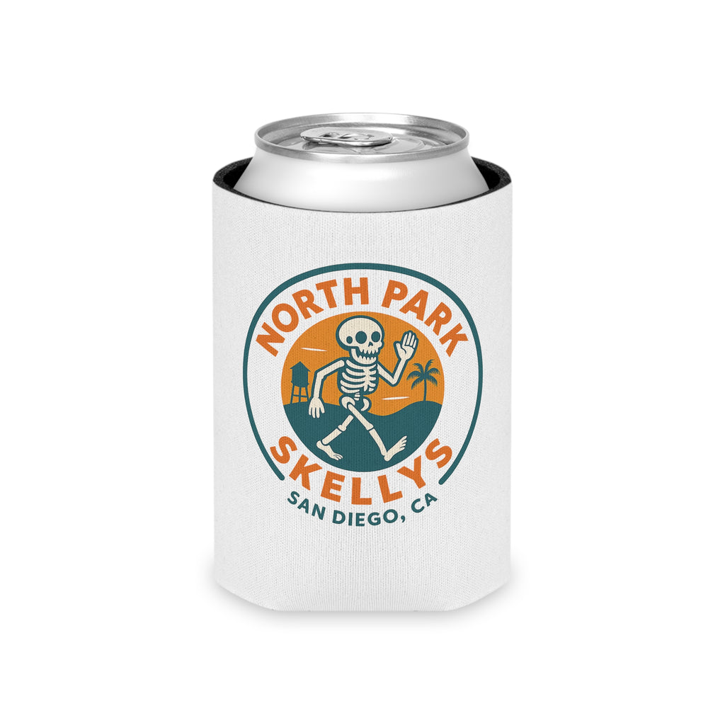 Skelly’s North Park Can Cooler — San Diego Skeleton Logo Koozie