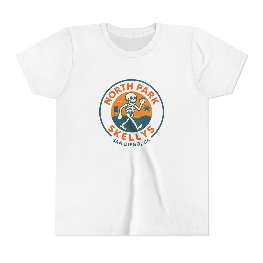 Youth Tee – North Park Skellys San Diego Skull Surf Badge