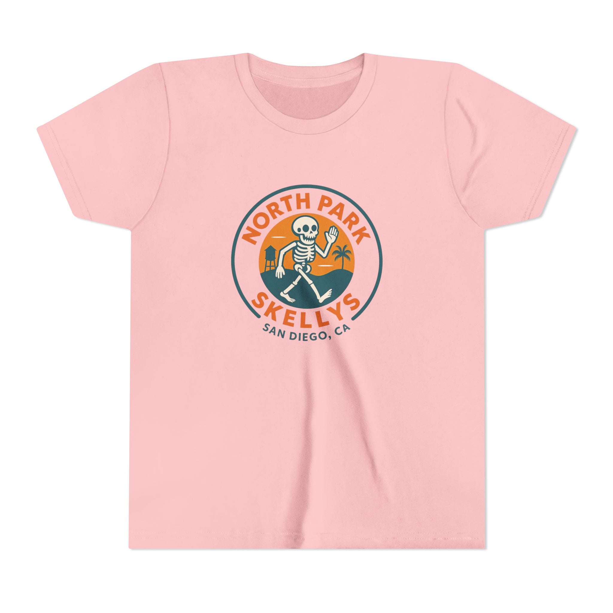 Youth Tee – North Park Skellys San Diego Skull Surf Badge