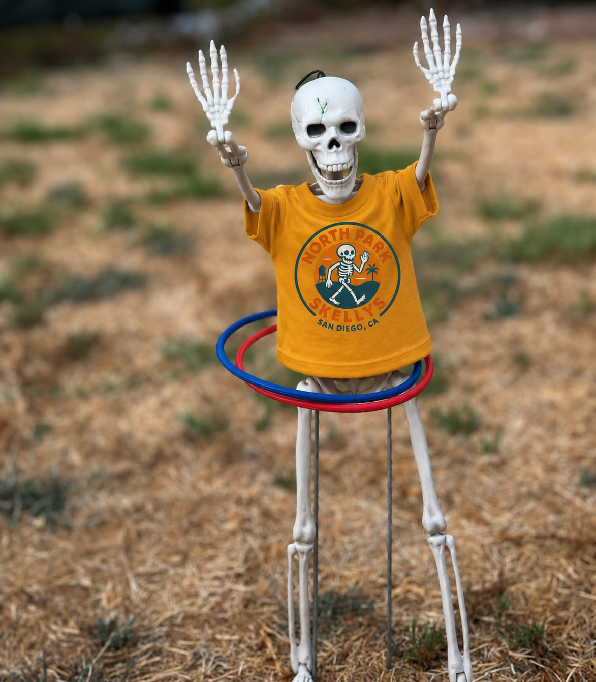 Youth Tee – North Park Skellys San Diego Skull Surf Badge