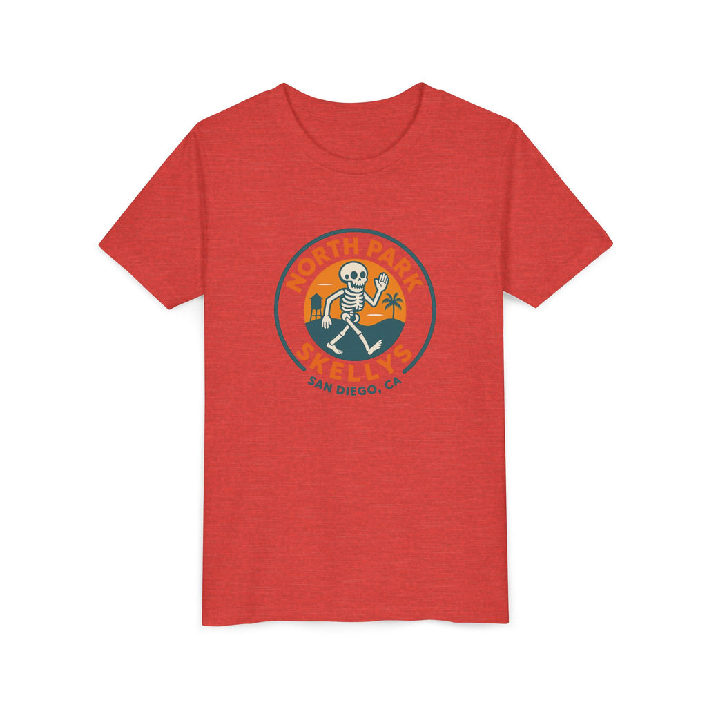 Youth Tee – North Park Skellys San Diego Skull Surf Badge
