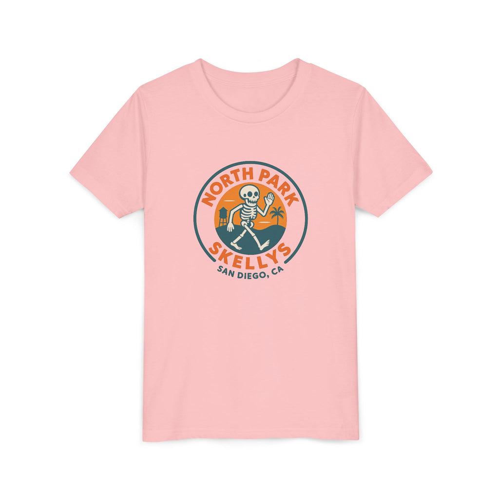 Youth Tee – North Park Skellys San Diego Skull Surf Badge