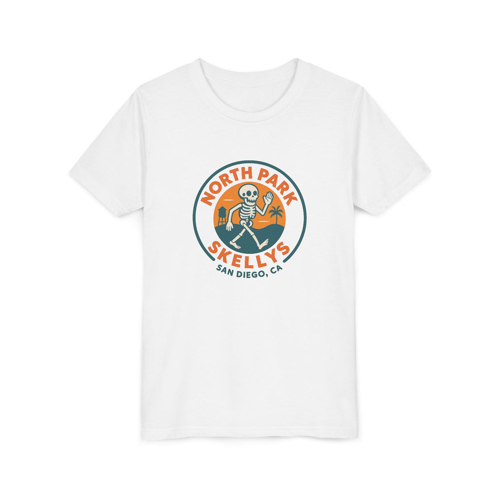 Youth Tee – North Park Skellys San Diego Skull Surf Badge